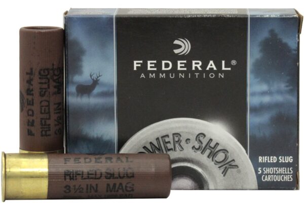 10 Gauge 3 1/2 Inch Mag 1 3/4 oz Rifled Hollow Point 5/Box