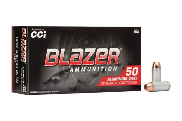 10mm Auto 200 gr FMJ Blazer Aluminum 50/Box