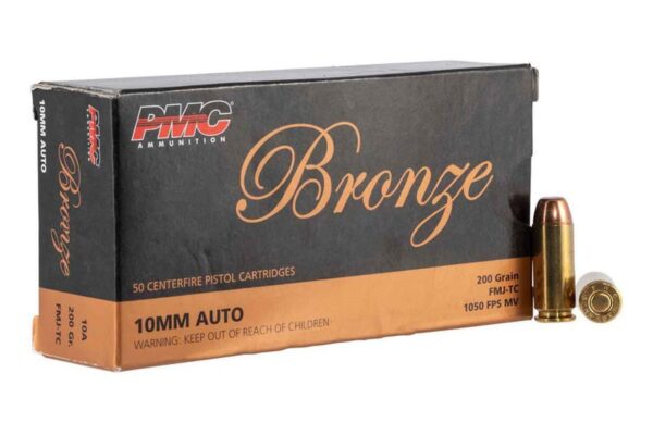 10mm Auto 200 gr FMJ-TC Bronze 50/Box