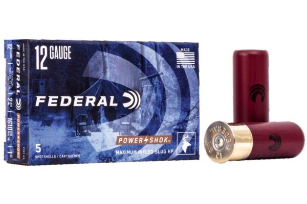 12 Ga 2-3/4 in 1 oz Rifled Slug Power-Shok 5/Box
