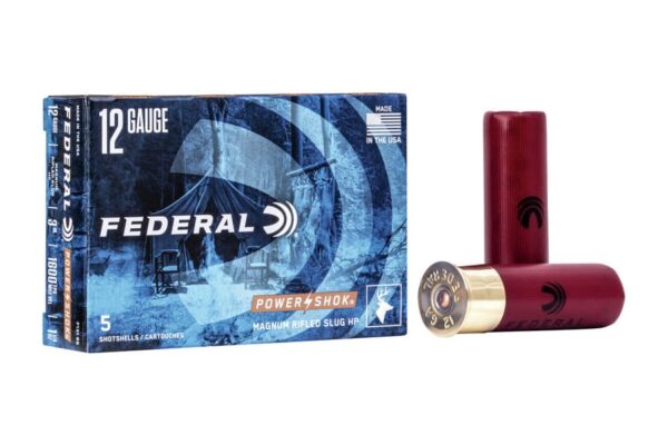 12 Ga 3 in 1-1/4 oz Rifled Slug Power-Shok 5/Box