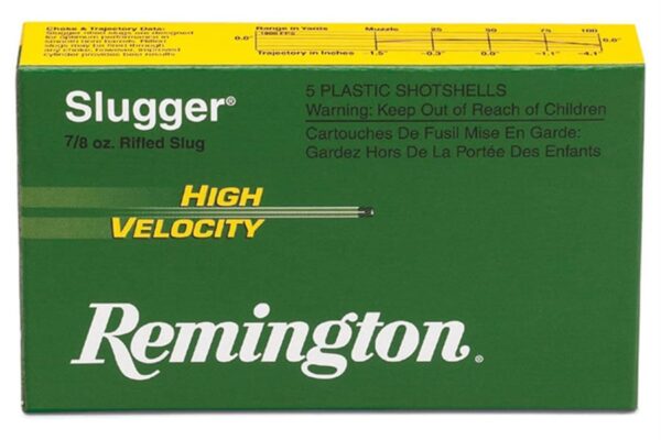 12 Ga 3 in 7/8 oz Slugger High Velocity 5/Box