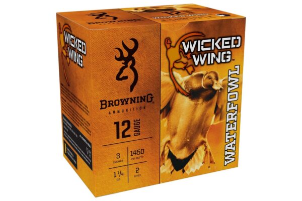 12 GA 3 inch 1 1/4 oz 2 Shot Wicked Wing 25/Box