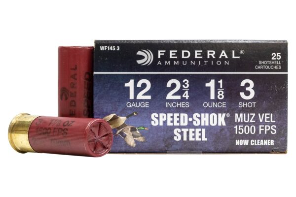 12 Gauge 2-3/4 1-1/8oz 3 Shot Speed-Shok 25/Box