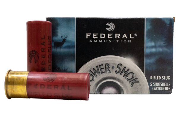 12 Gauge 2 3/4 1 oz Power Shok Rifled Slug Police Trade Ammo 5/Box