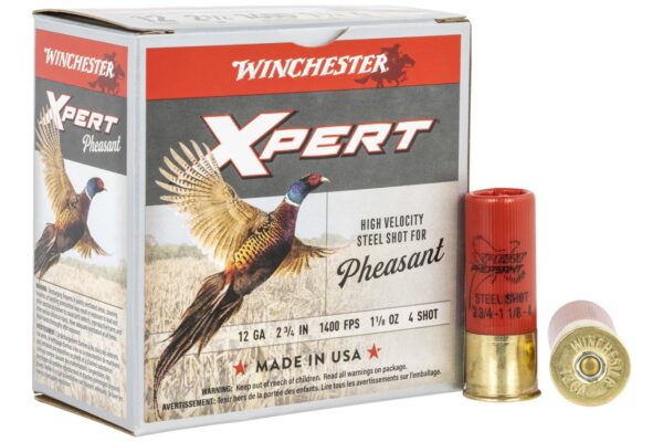 12 Gauge 2 3/4 in 1 1/8oz 4 Shot Xpert High Velocity Pheasant 25/Box