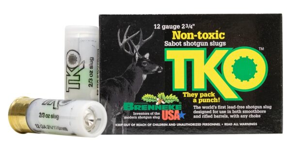 12 Gauge 2-3/4 in 2/3 oz TKO Sabot Slug 5/Box