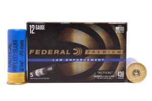 12 Gauge 2-3/4 in 438 gr HP Rifled Slug Hydra-Shok Police Trade-In Ammo 5/Box