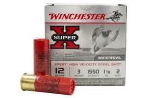 12 Gauge 3 in 1-1/8 oz #2 Shot Hi Velocity Steel Super X 25/Box