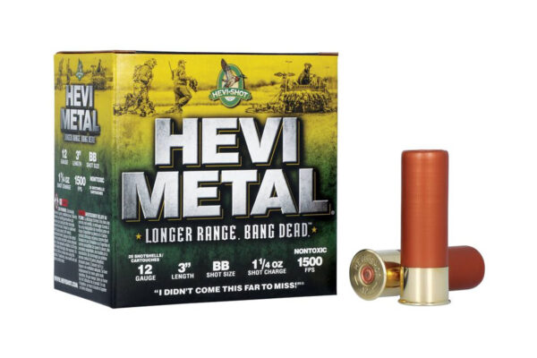 12 Gauge 3 in BB Shot Size Hevi-Metal 25/Box
