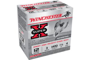12 Gauge 3 Inch 1 1/4 oz 4 Shot Super X Xpert High Velocity Steel Shot 25/Box