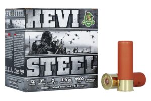 12 Gauge 3 Inch 1-1/4oz 2 Shot Hevi-Steel 25/Box