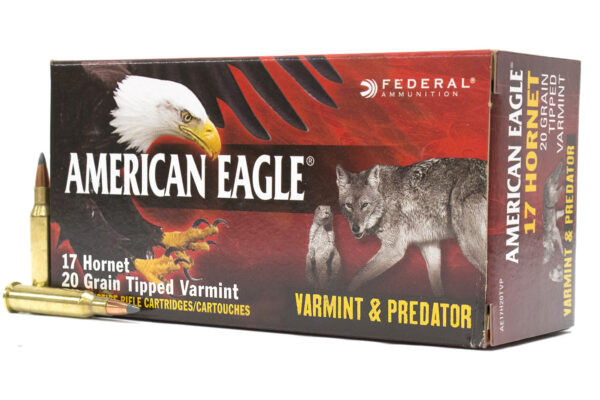 17 Hornet 20 gr Tipped Varmint Varmint and Predator 50/Box