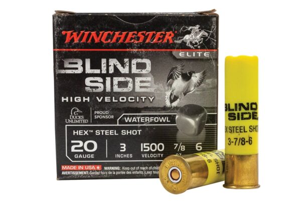 20 GA 3 Inch 7/8 oz 6 Shot Blind Side 25/Box