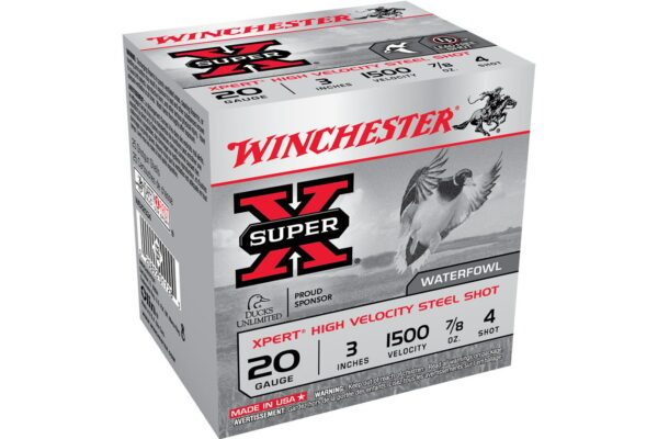 20 GA 3 Inch 7/8 oz Super X Xpert High Velocity 4 Shot 25/Box