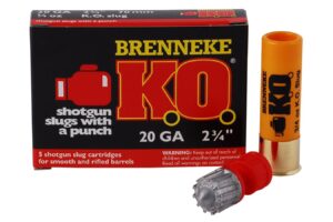 20 Gauge 2-3/4 Inch 328 gr KO Shotgun Slugs 5/Box