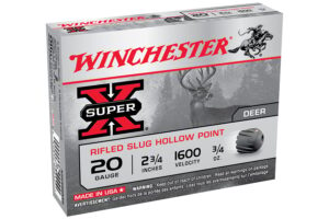 20 Gauge 2-3/4 Super-X Shotgun Slugs 5/Box