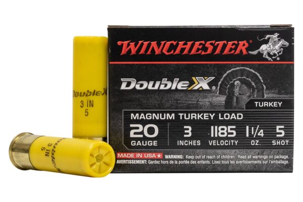 20 Gauge 3 in 1-1/4 oz 5-Shot Double X MAG Turkey Load 10/Box