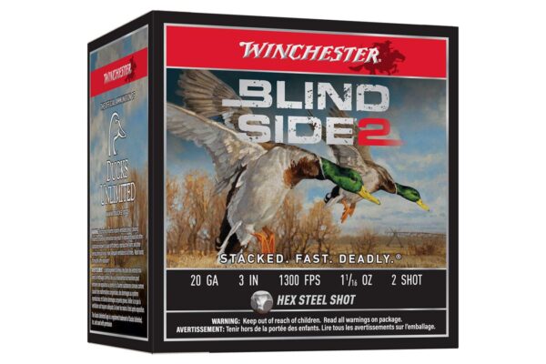 20 Gauge 3-Inch 1-1/16oz 2 Shot Blind Side II 25/Box