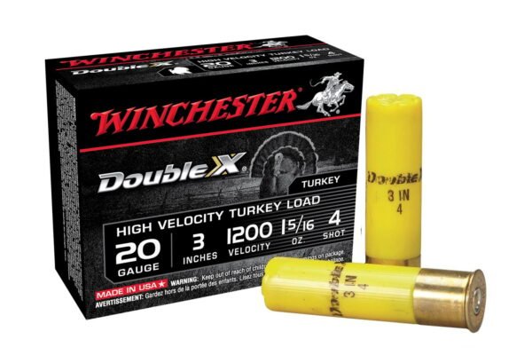 20 Gauge 3 Inch 15/16 oz 4 Shot Double X Turkey 10/Box