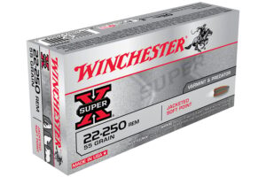 22-250 Rem 55 gr Jacketed SP Super-X 20/Box