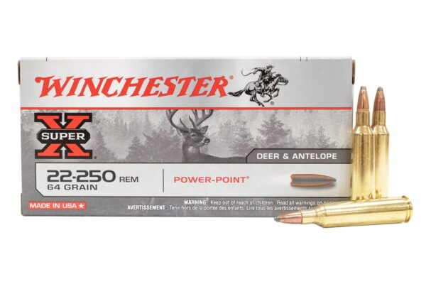 22-250 Rem 64 gr Power-Point Super-X 20/Box