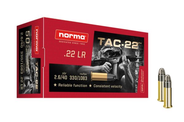 22 LR 40 gr LRN TAC-22 500/Box