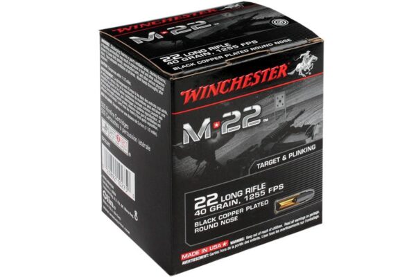 22 LR 40 gr Round Nose M-22 500/Box