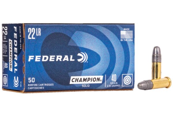 22 LR 40 gr Solid Champion 50/Box