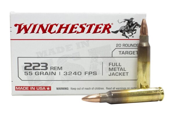 223 Rem 55 gr FMJ 20/Box