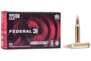 223 Rem 55 gr FMJ Boat-Tail 20/Box