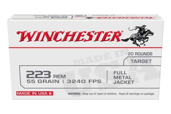 223 Rem 55 gr FMJ Target 20/Box