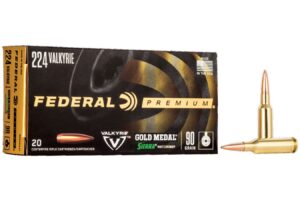 224 Valkyrie 90 gr Sierra MatchKing BTHP Gold Medal 20/Box