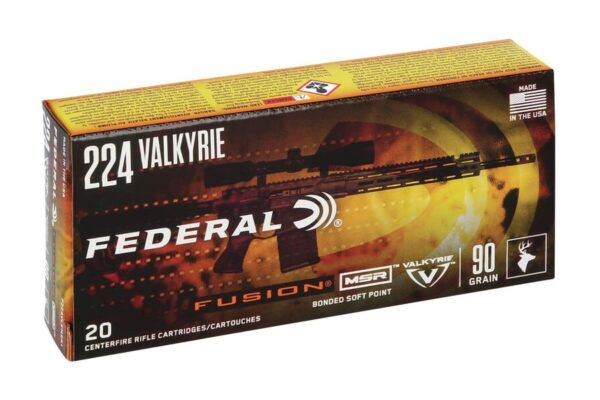 224 Valkyrie 90 gr Soft Point Fusion MSR 20/Box