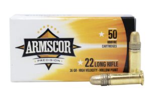 22LR 36 gr High Velocity Hollow Point 50/Box