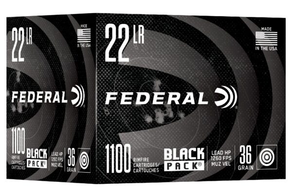 22LR 36 gr Lead Hollow Point Limited Edition Black Pack 1100 Round Brick