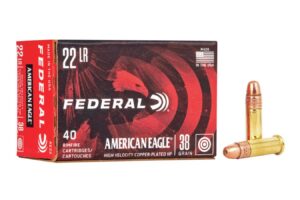 22LR 38gr Copper-Plated HP High Velocity American Eagle 40/Box