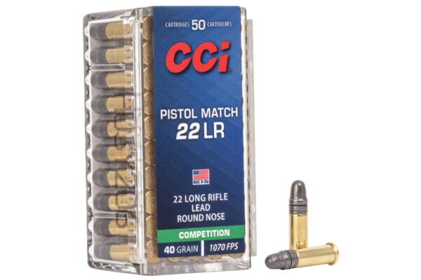 22LR 40 gr Lead Round Nose Pistol Match Precision 50/Box