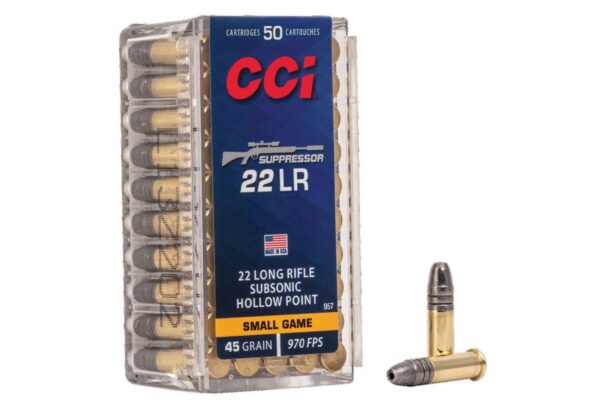 22LR 45 gr Hollow Point Suppressor 50/Box