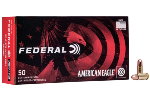 25 Auto 50 gr TMJ American Eagle 50/Box