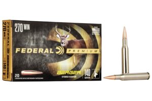 270 WIN 140 gr Berger Hybrid Hunter 20/Box