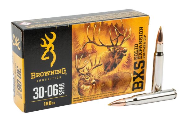 30-06 Springfield 180 gr BXS Solid Expansion Polymer Tip Big Game and Deer 20/Box