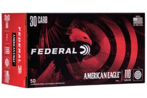 30 Carbine 110 gr FMJ American Eagle 50/Box