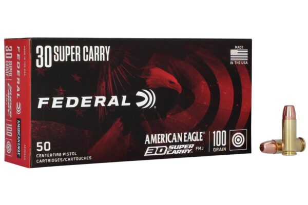30 Super Carry 100 Gr FMJ American Eagle 50/Box