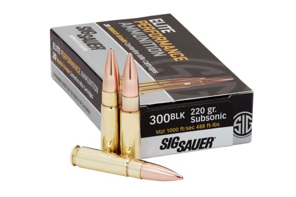 300 Blackout 220 gr Sierra MatchKing Elite Match Grade Subsonic 20/Box