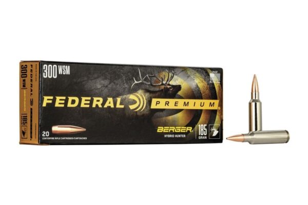 300 WIN Short Magnum 185 gr Berger Hybrid Hunter 20/Box