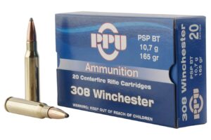 308 Win 165 gr PSP Boat Tail 20/Box