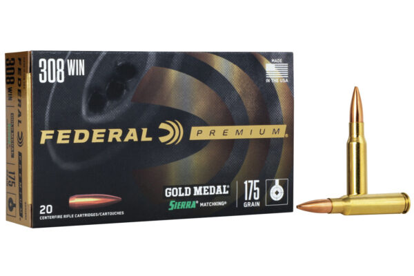 308 Win 175 gr Sierra MatchKing BTHP Gold Medal 20/Box