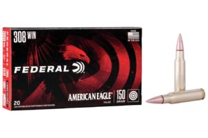 308 Win 7.62x51mm 150 gr FMJ Boat-Tail 20/Box