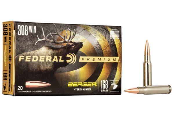 308 Winchester 168 gr Berger Hybrid Hunter 20/Box